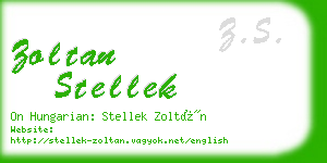 zoltan stellek business card